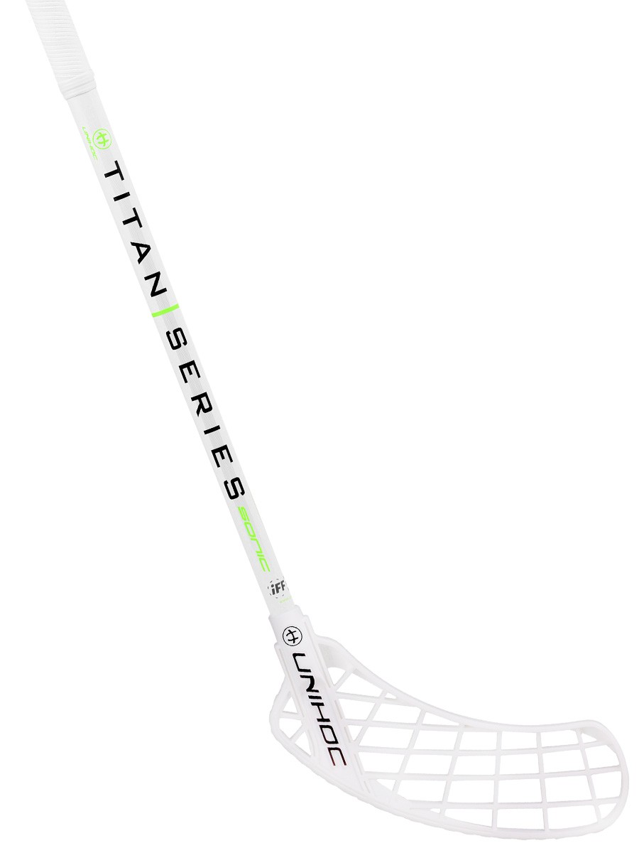 Unihoc Innebandyklubba SONIC TITAN STL 29 white/green Unihoc Innebandyklubba SONIC TITAN STL 29 white/green